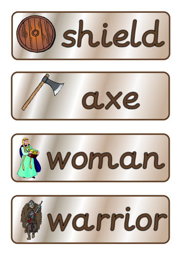 Viking Vocabulary Cards