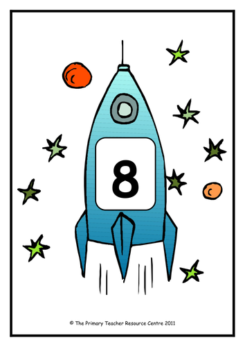 Number Display Posters - Rocket Pack