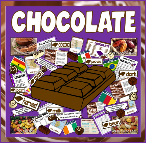 CHOCOLATE RESOURCES - GEOGRAPHY, HISTORY, SCIENCE, FOOD, ENVIRONMENT KEY STAGE 2