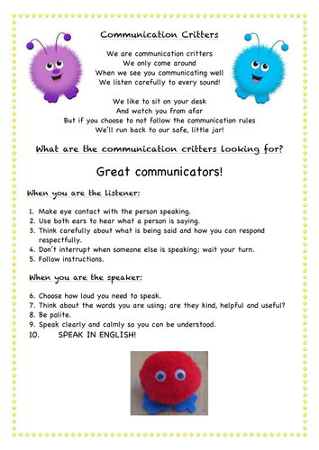 Communication critters