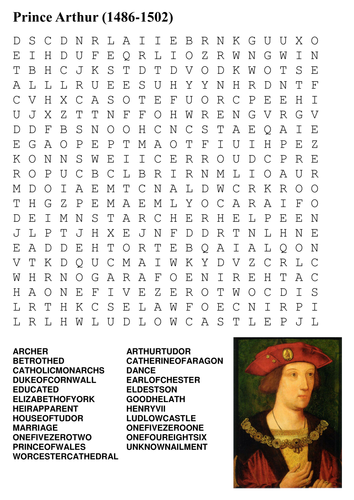 Prince Arthur Word Search