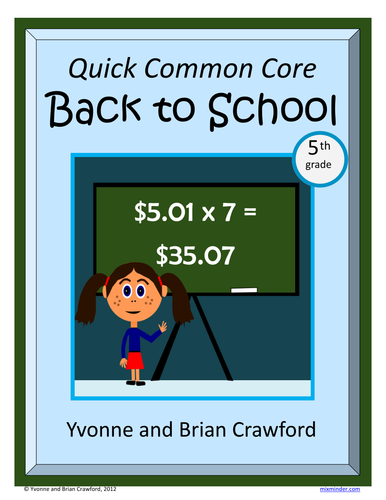 Back to School No Prep Common Core Math (5th grade)