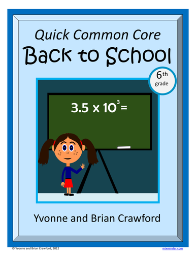 Back to School No Prep Common Core Math (6th grade)