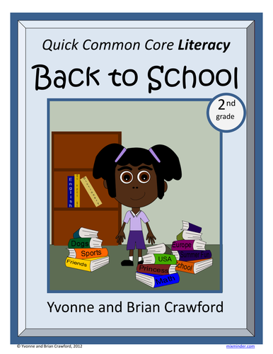 Back to School No Prep Common Core Literacy (2nd grade)