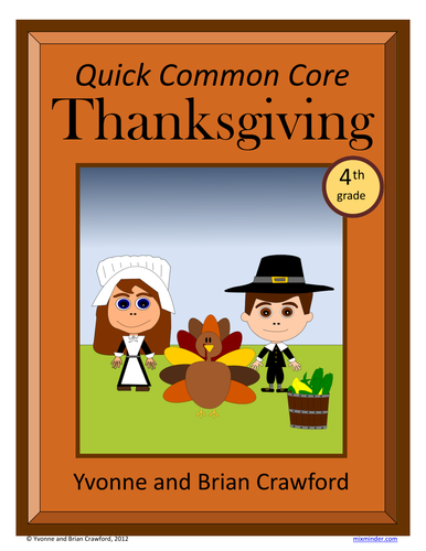 Thanksgiving No Prep Common Core Math (4th grade)