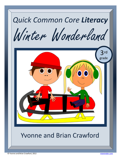 Winter No Prep Common Core Literacy (3rd grade)