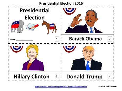 Presidential Election 2016 - 2 Emergent Reader Booklets