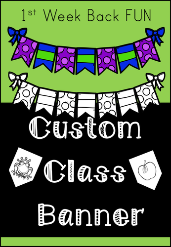 Custom Class Banner Activity for EYFS and KS1 Students