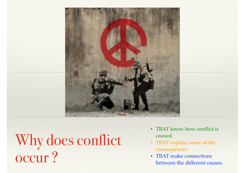 Why does conflict occur ?