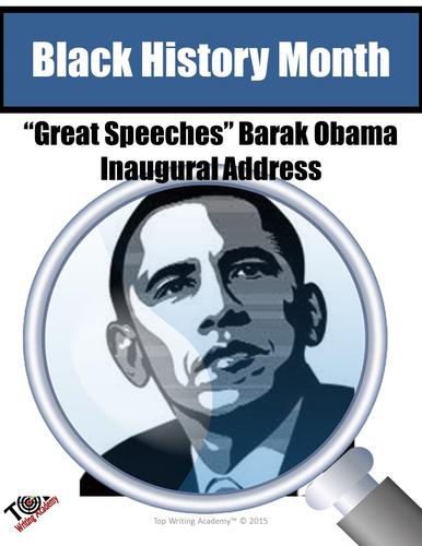 Black History Month Barak Obama Inaugural Address Close Reading Unit