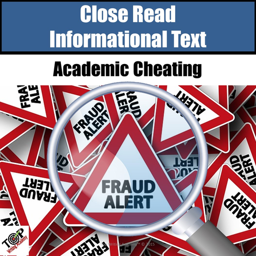Non-Fiction Close Reading Lessons "Cheating"
