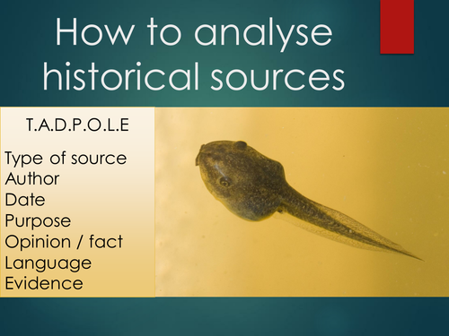 TADPOLE acronym for analysing sources + Pearl Harbor