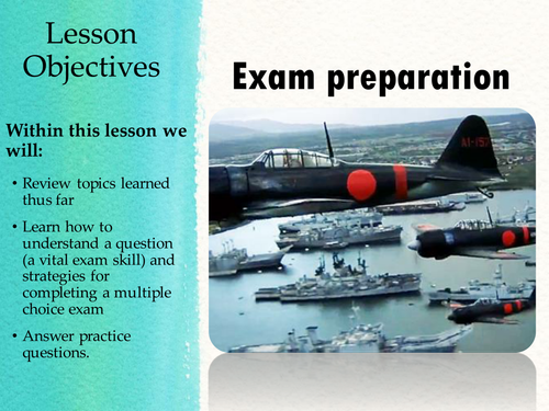 World War Two Exam skills lessons + how to create a timeline