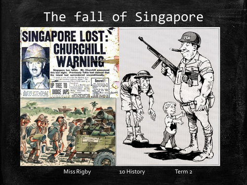 Where Australians fought during World War Two and The Fall of Singapore