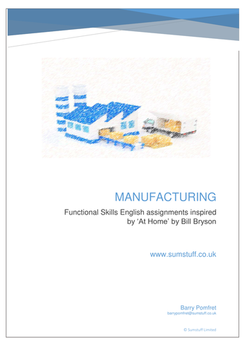 Manufacturing for Functional Skills English Bundle