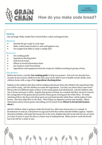 How do you make soda bread? Lesson plan