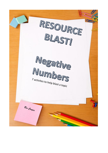 Negative Numbers Resource Blast