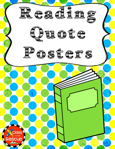 Printable Reading Quotes Classroom Posters