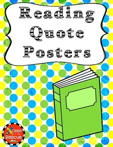 printable reading quotes classroom posters teaching resources