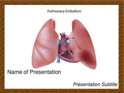 Pulmonary Embolism PowerPoint Template