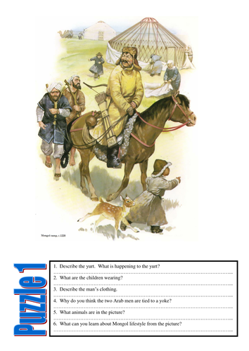 Mongol expansion jigsaw