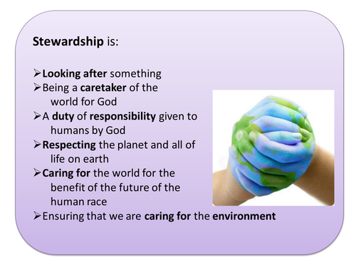 Stewardship and Environment Information Sheets PPT for revision, activity, individual or group work