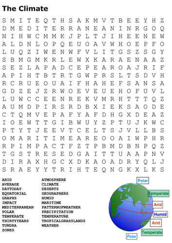 The Climate Word Search