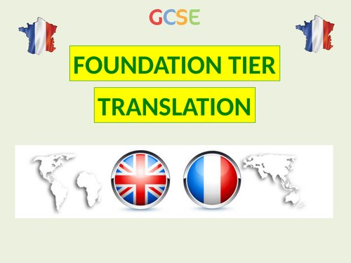 GCSE Foundation Translations - AQA (New) (2016)