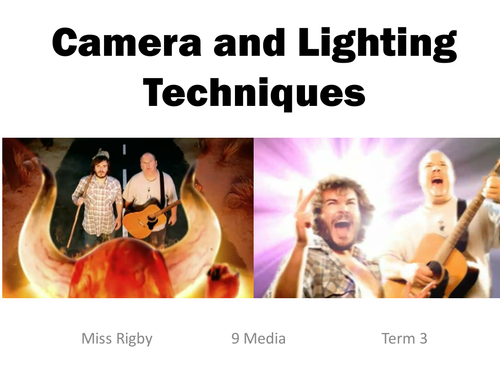 Analyzing camera, editing and lighting techniques in music videos