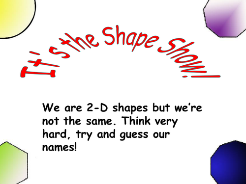 The shape show PPT
