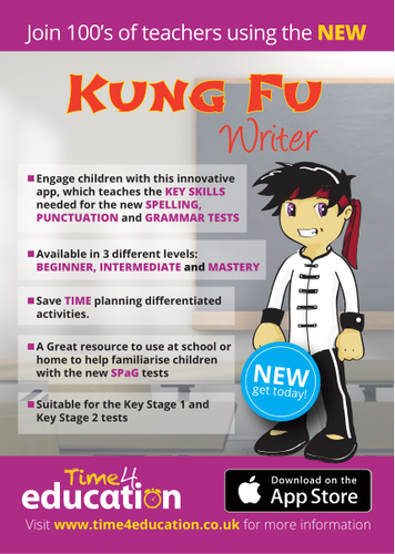 KUNG FY WRITER APP POSTERS