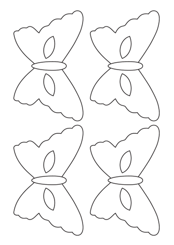 Butterfly mask template