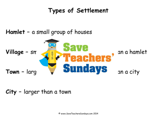 Rural to Urban Continuum KS1 Lesson Plan and Worksheet