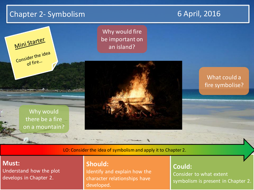 Lord of the Flies- Chapter 2, 3, 4 & Assessment