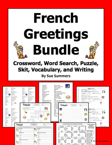French Greetings and Leave Takings Bundle