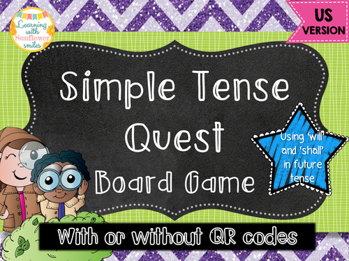 Simple Tense Board Game US VERSION