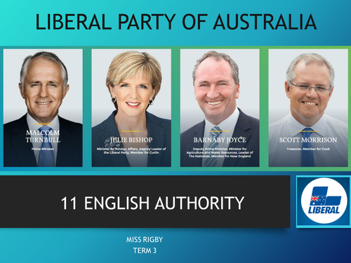 Political issues and the Liberal Party of Australia Teaching Resources