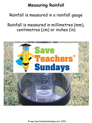 Rainfall and Temperature in the UK KS1 Lesson Plan Maps and Worksheet