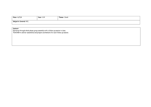 YEAR 3/4 two year cycle Project plans