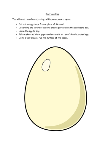 Frottage Easter Egg