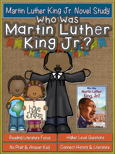Who was Martin Luther King Jr.? {Black History Month Novel Study}