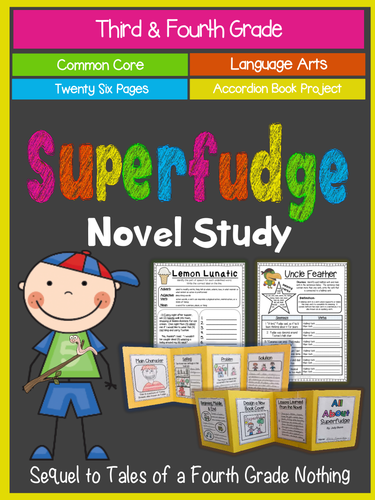 Superfudge {Novel Study, Accordion Book Project, & CCSS}