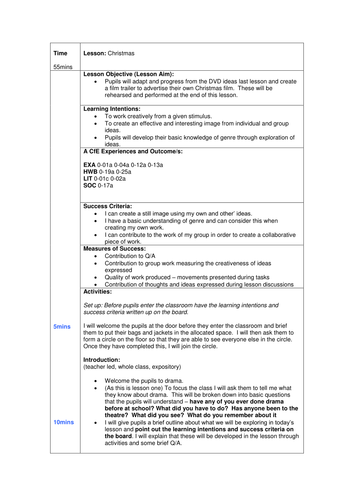 Christmas lessons for Primary students/early KS3