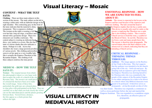 Visual literacy in Mediaeval History