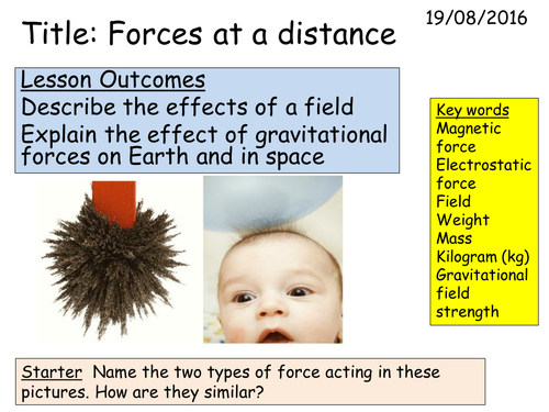 P1 1.4 Forces at a distance