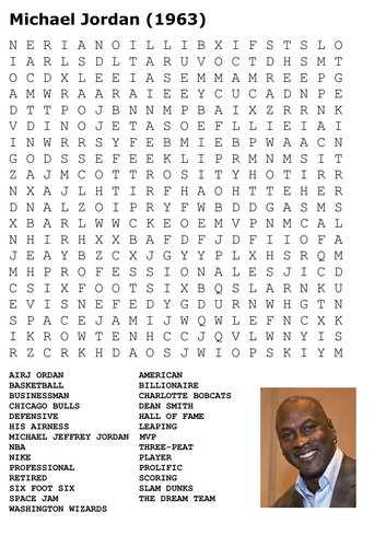 Michael Jordan Word Search
