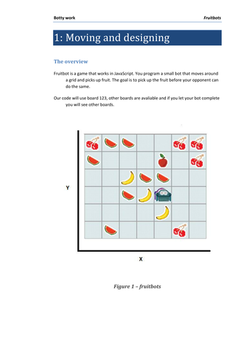 Fruitbots Lessons for KS3 Computing