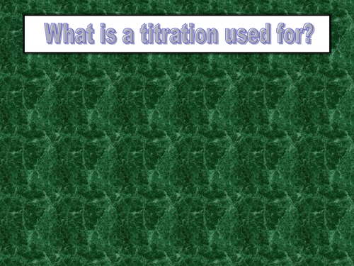 AQA A-level / AS Titration