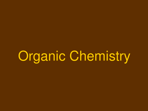 AQA A-level / AS Organic chemistry introduction and alkanes