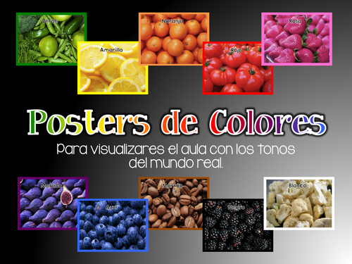 Spanish Color Display Posters